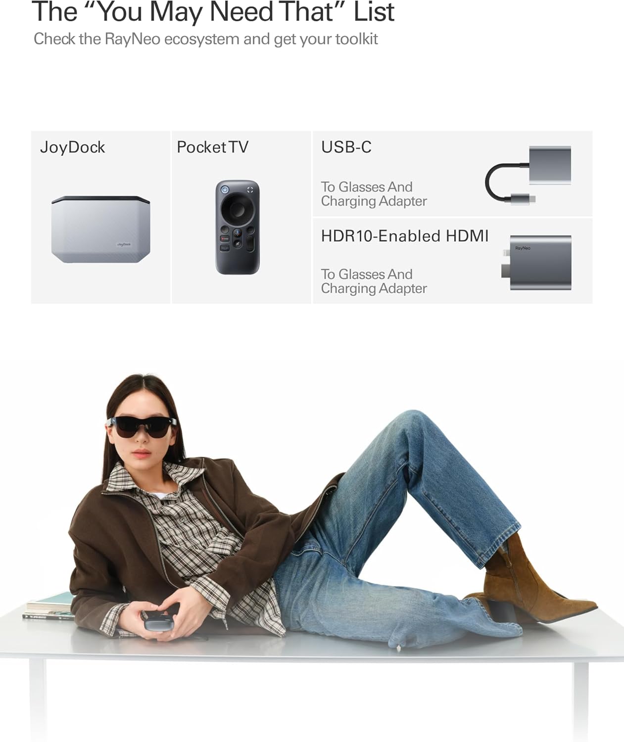 RayNeo Air 4 Pro AR/XR Glasses - 201" HDR10 Video ... - Image 11
