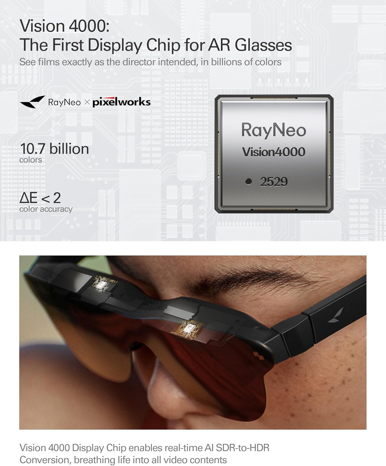 RayNeo Air 4 Pro AR/XR Glasses - 201" HDR10 Video ... - Image 4