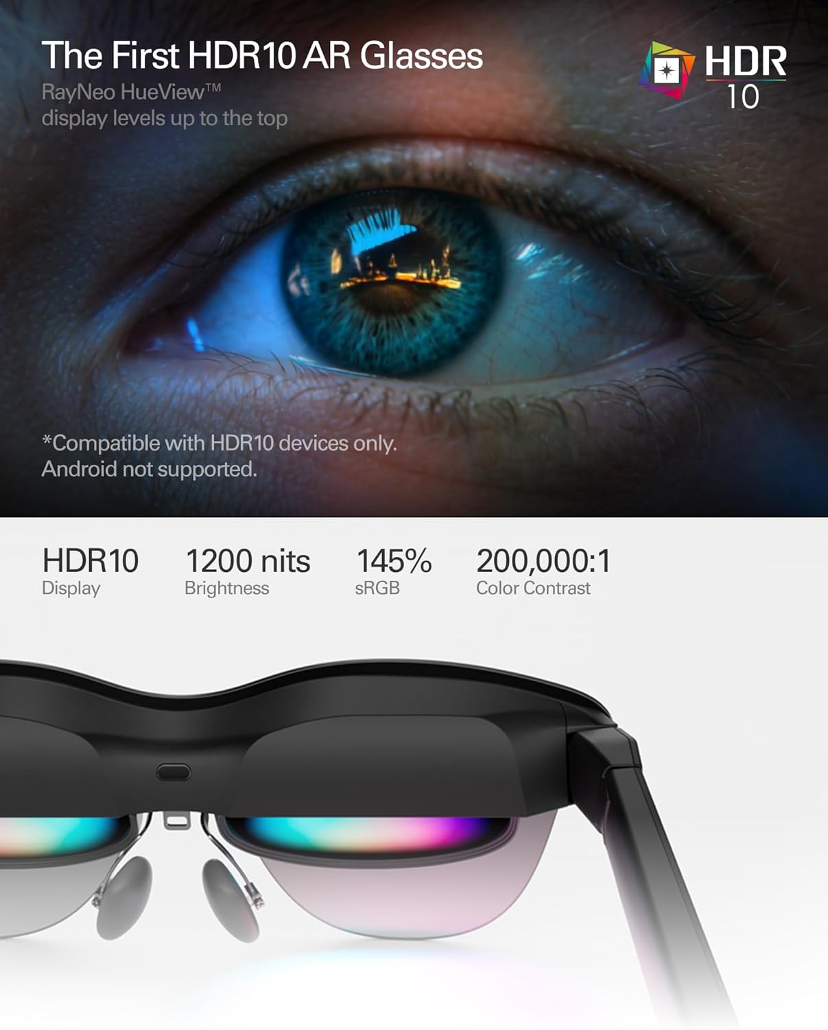 RayNeo Air 4 Pro AR/XR Glasses - 201" HDR10 Video ... - Image 3
