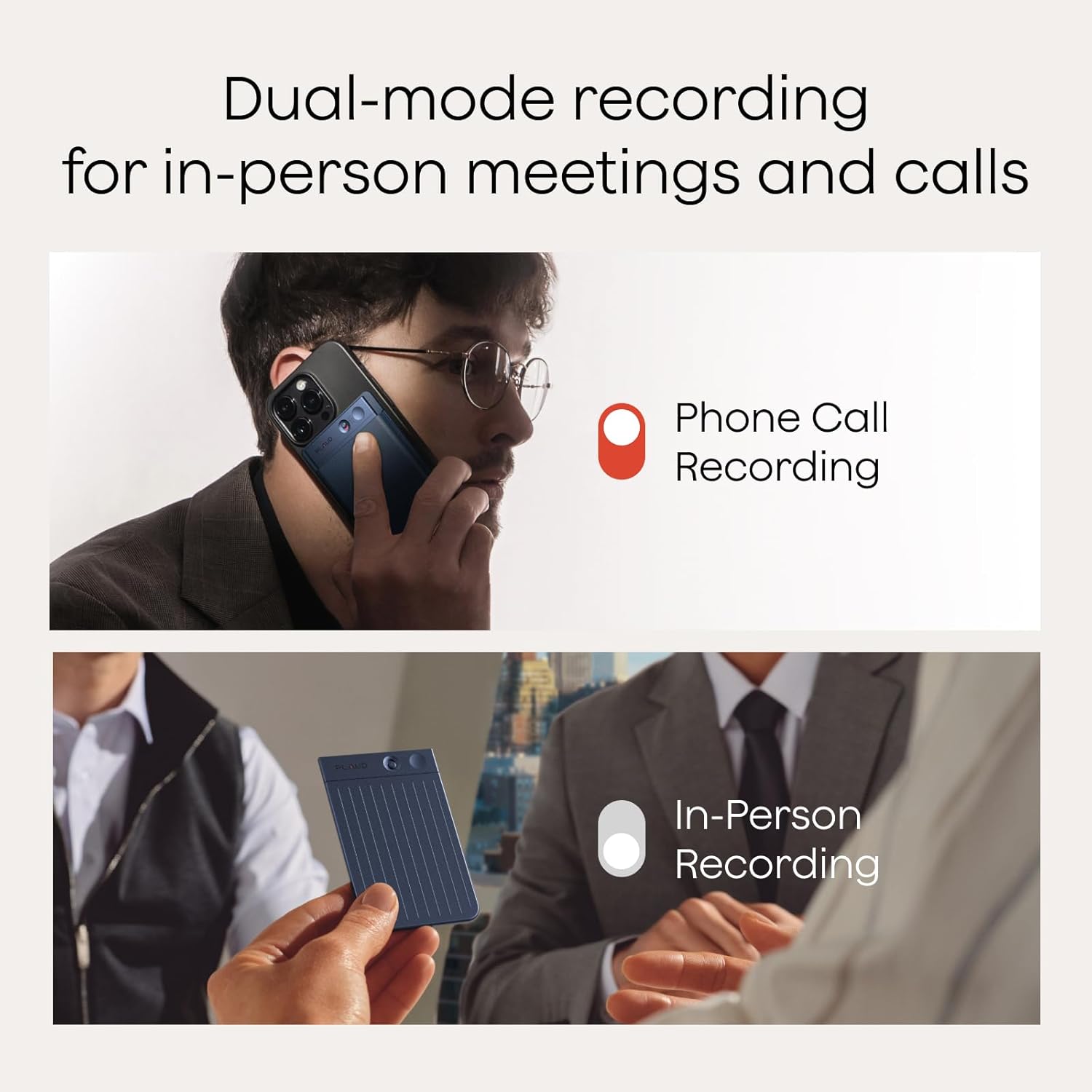 Plaud Note AI Voice Recorder, Note Taker w/Case, A... - Image 3