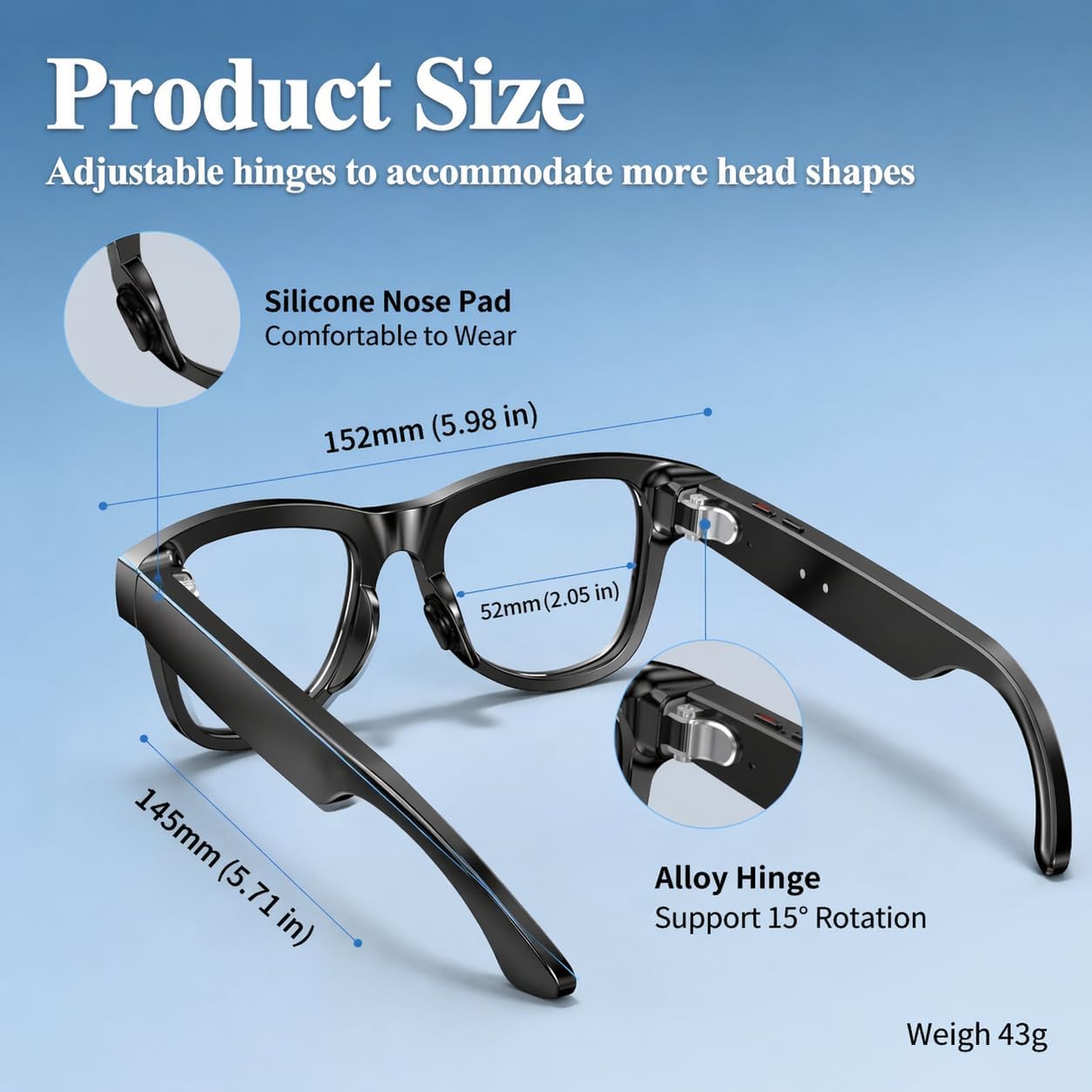 2026 AI Smart Glasses with 8MP 4K Camera, Video Re... - Image 9