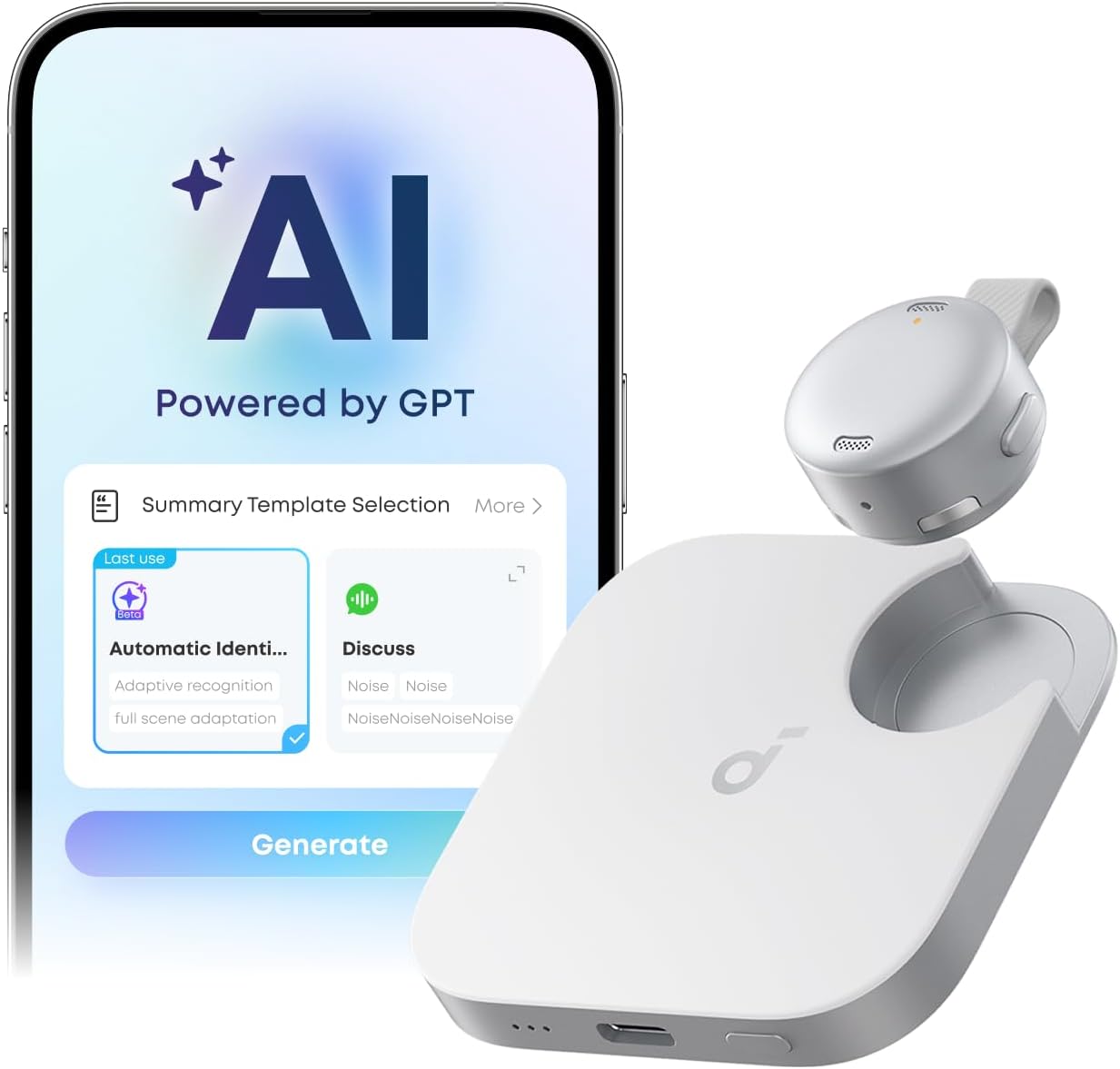 soundcore Work by Anker, Coin-Sized AI Voice Recor... - Image 2