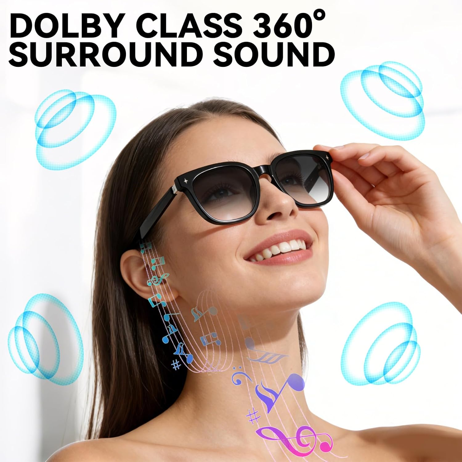Smart Bluetooth Glasses for Men Women, Ai Smart Gl... - Image 7