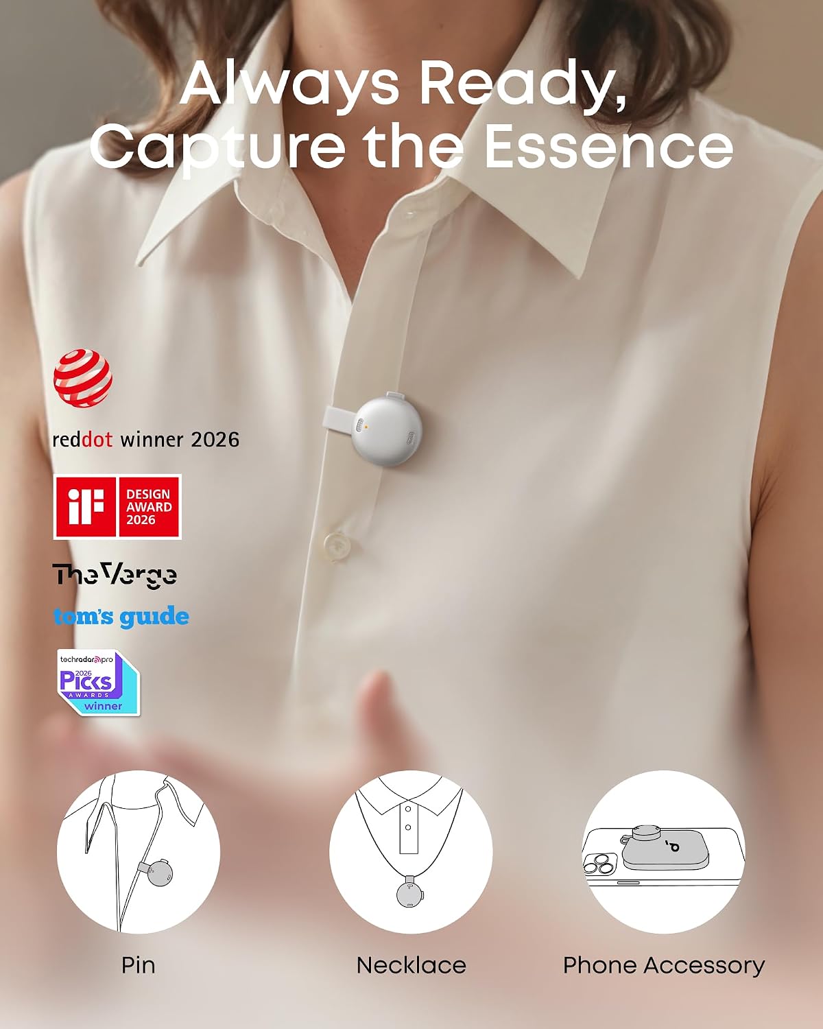 soundcore Work by Anker, Coin-Sized AI Voice Recor... - Image 3