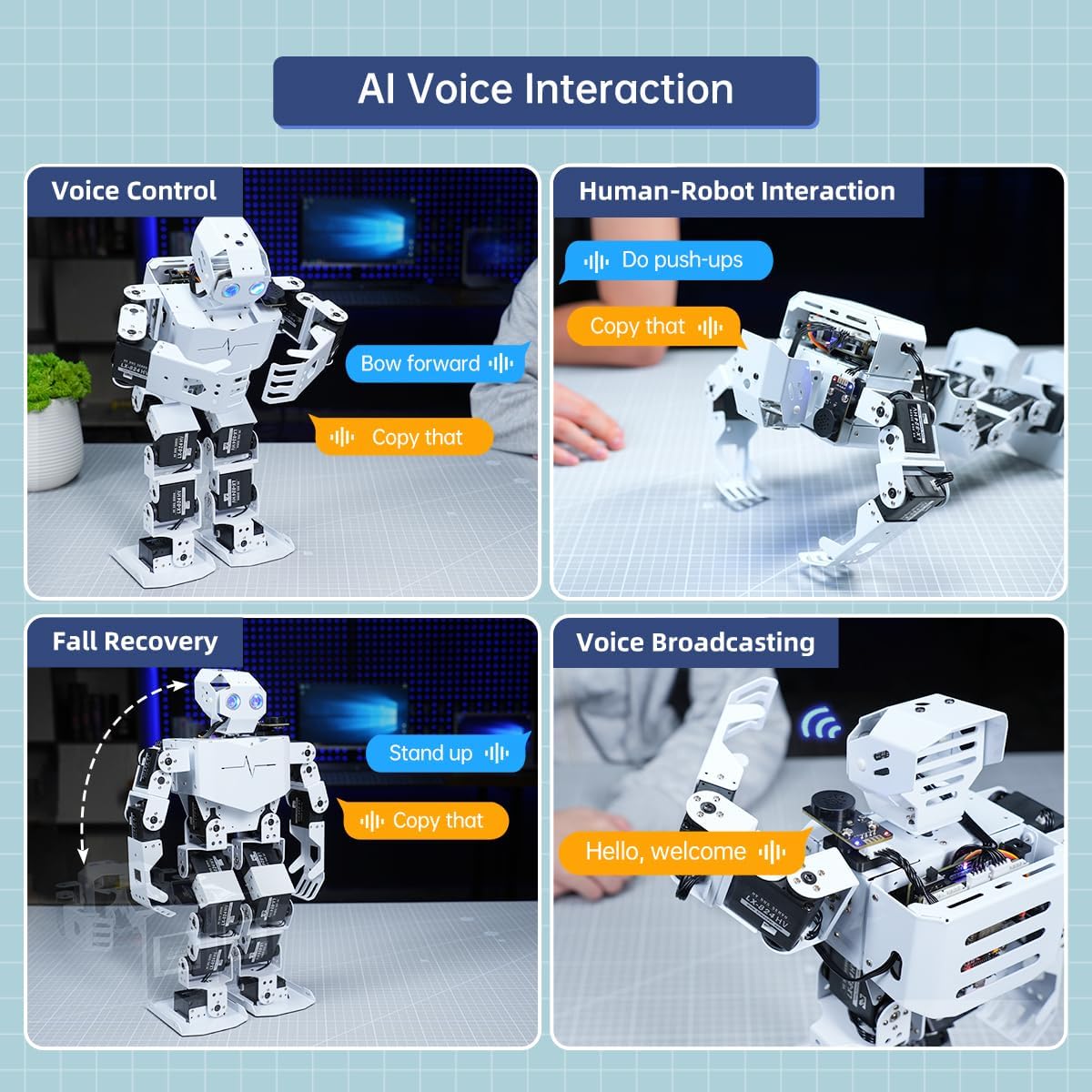 AI Vision & Voice Interaction Robot for Arduino Sc... - Image 3