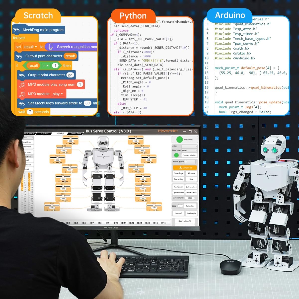 AI Vision & Voice Interaction Robot for Arduino Sc... - Image 6