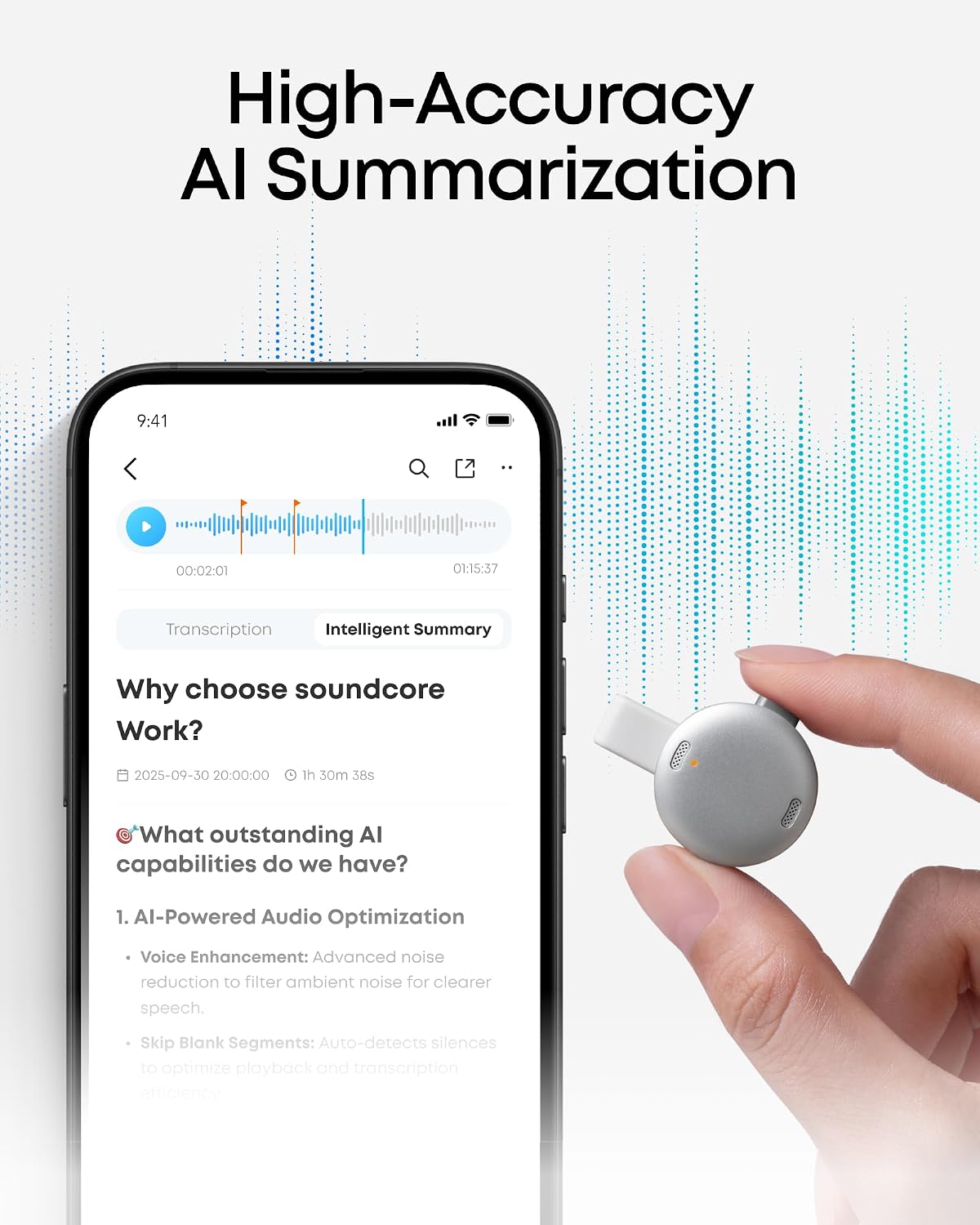 soundcore Work by Anker, Coin-Sized AI Voice Recor... - Image 4