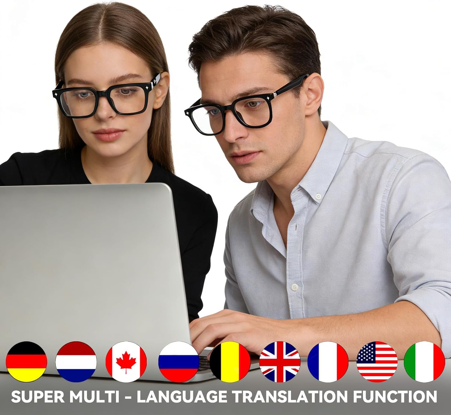 Smart Bluetooth Glasses for Men Women, Ai Smart Gl... - Image 6