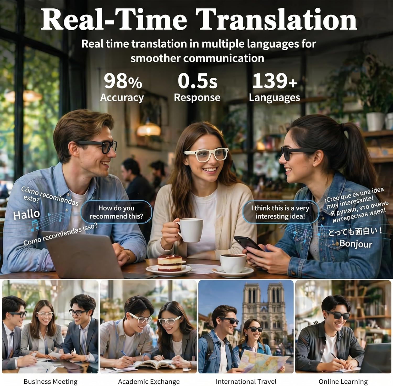 2026 AI Smart Glasses with 8MP 4K Camera, Video Re... - Image 4