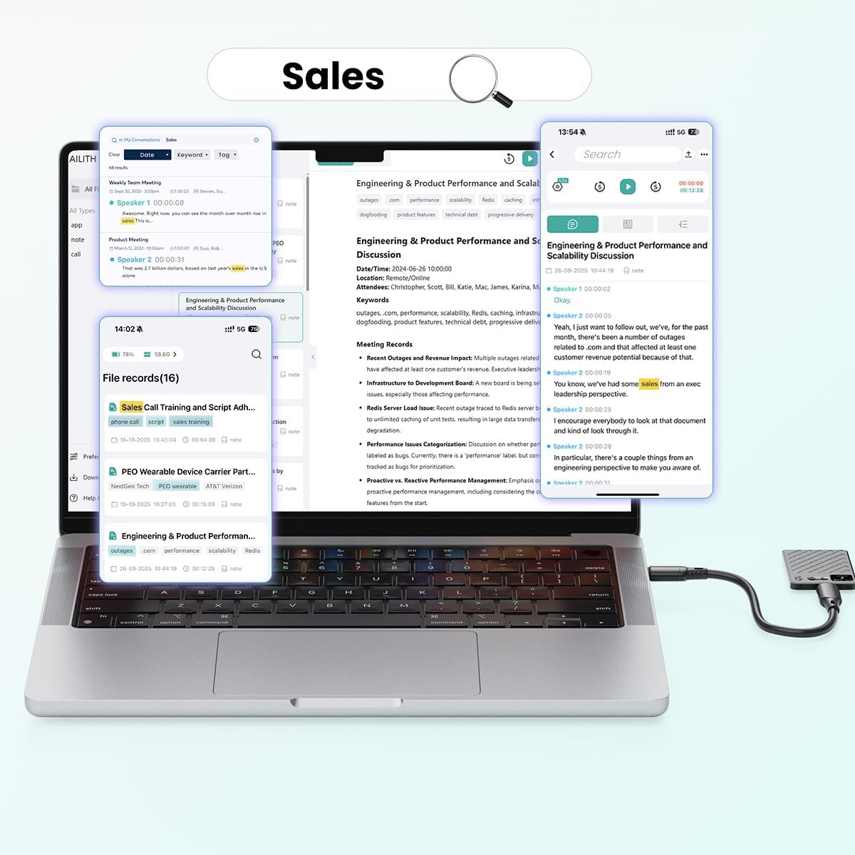 AI Voice Recorder, Note Taking Device, Transcribe ... - Image 8