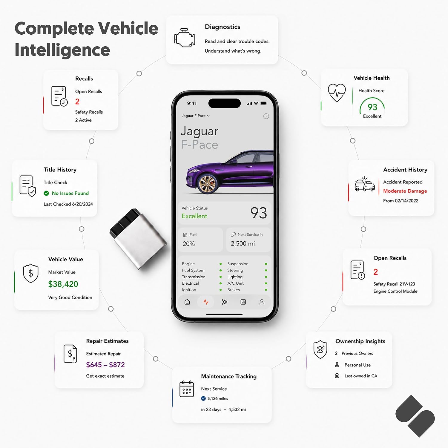 OBD2 Scanner for iPhone/iOS, Bluetooth Vehicle Dia... - Image 6