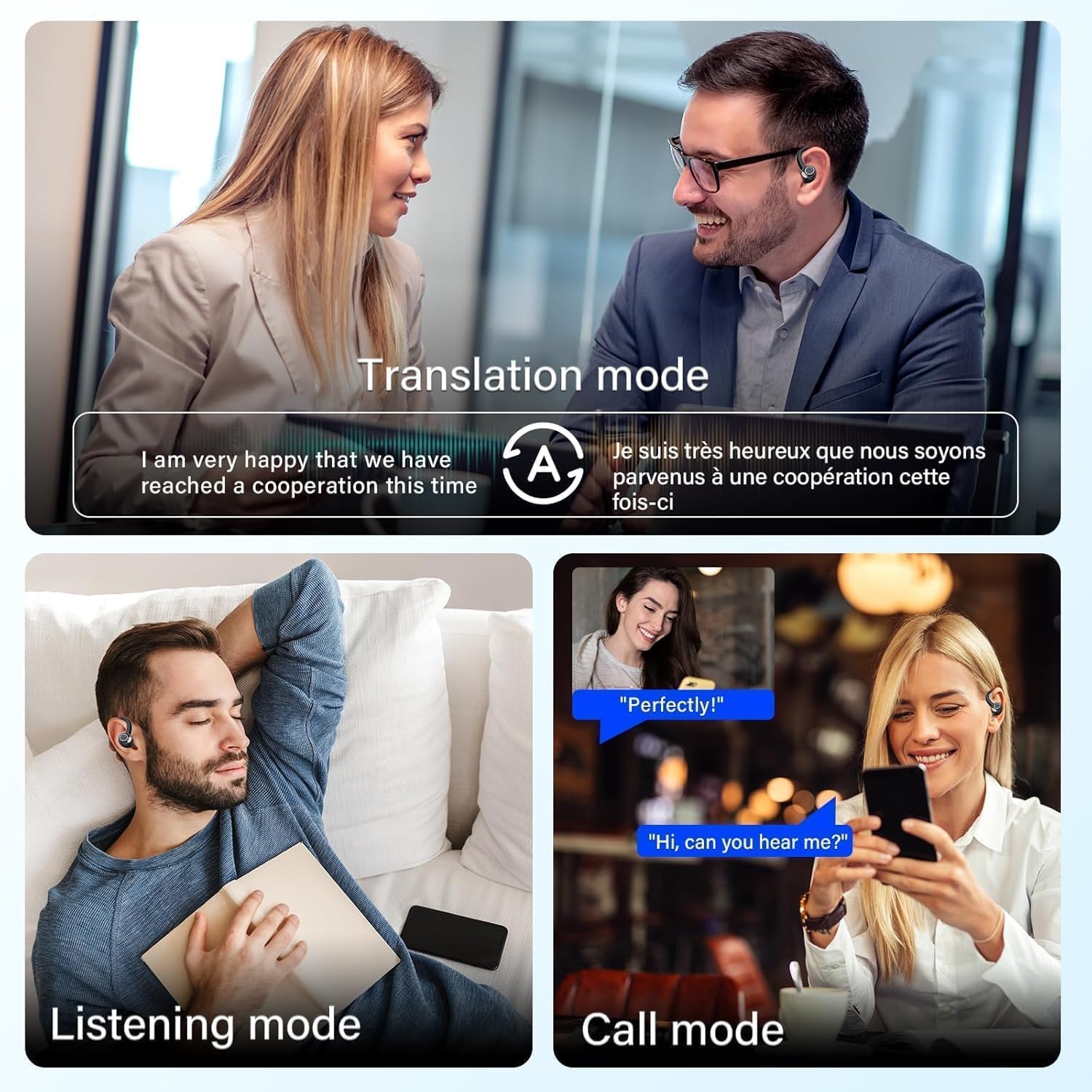 AI Translation Earbuds Real Time, 164 Language Tra... - Image 6
