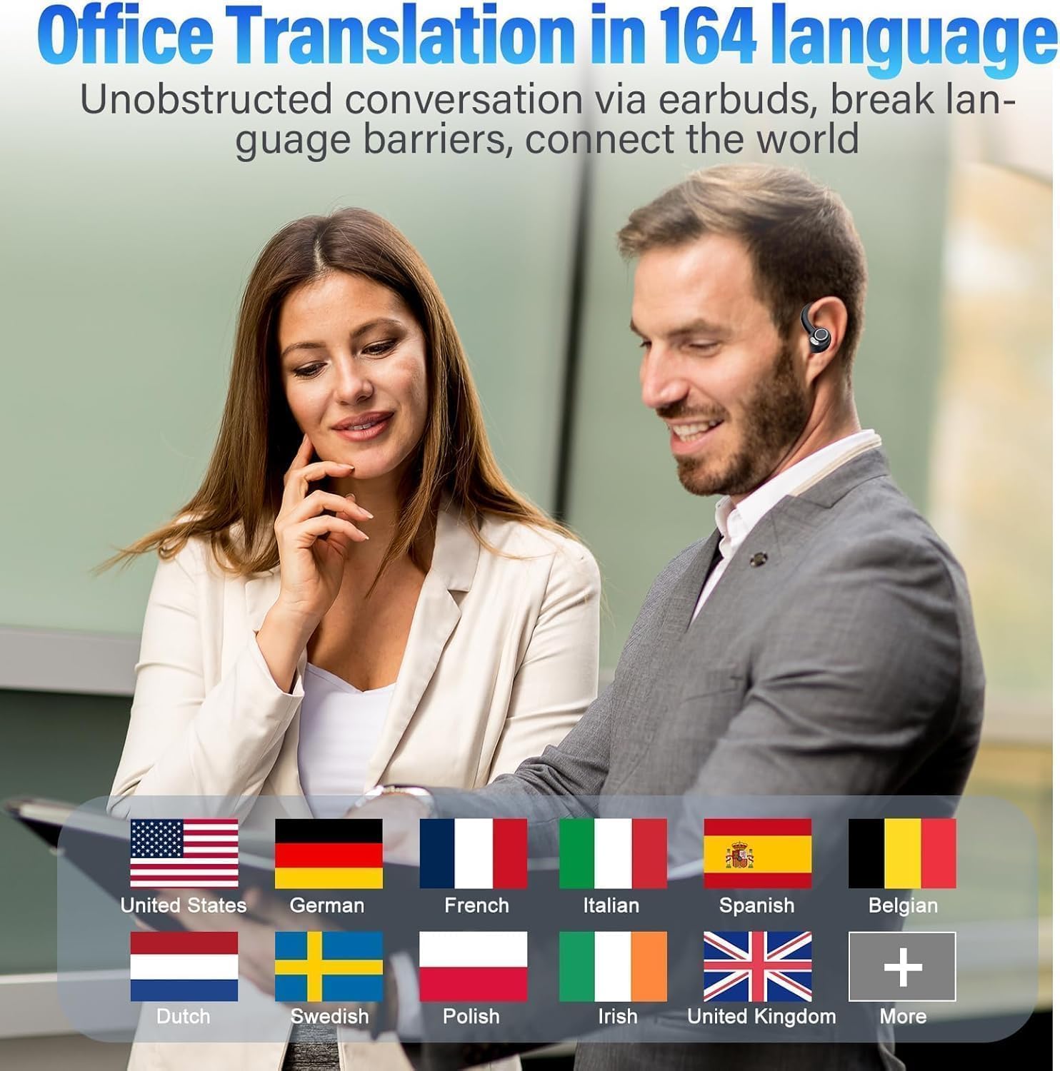 AI Translation Earbuds Real Time, 164 Language Tra... - Image 3