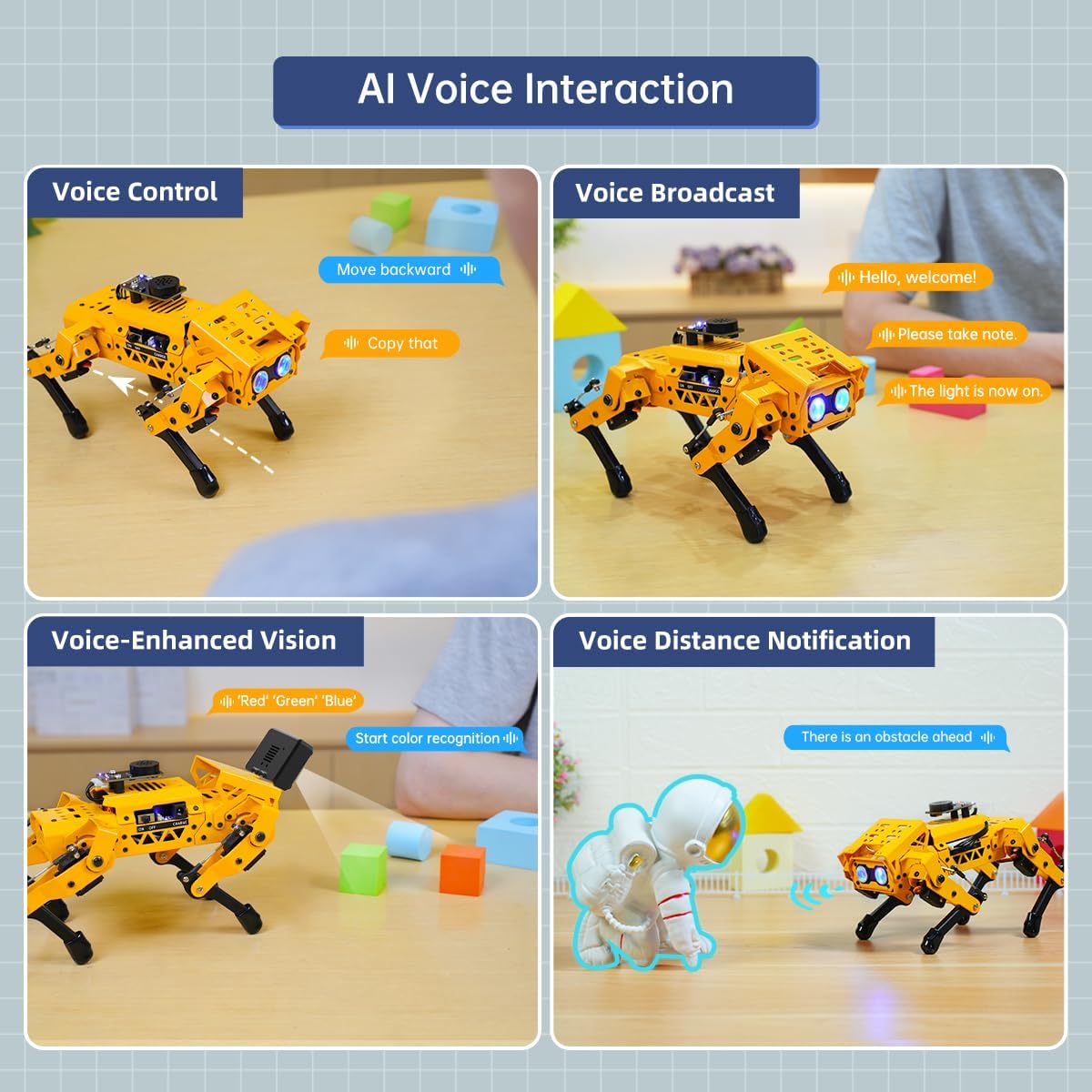 AI Vision & Voice Interaction Smart Robot Dog for ... - Image 4