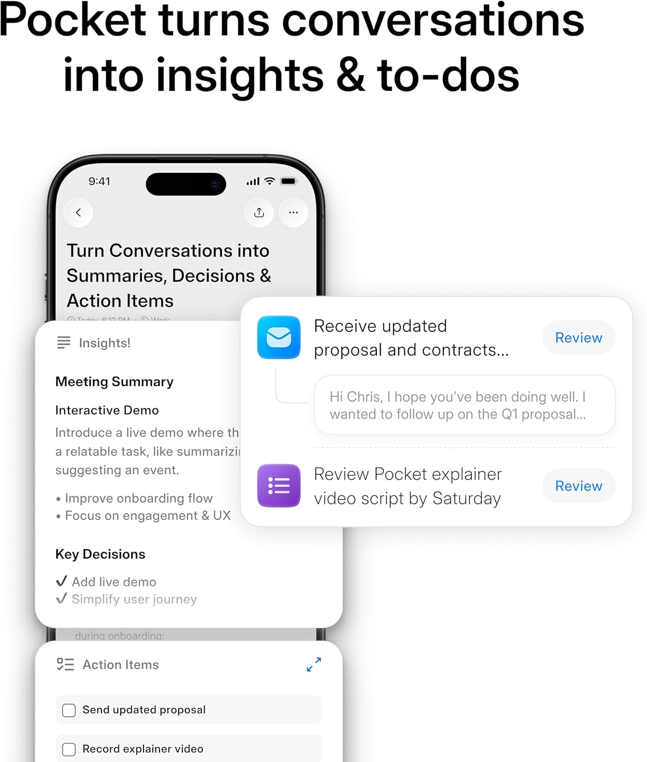 Pocket AI Voice Recorder, Auto Transcription, AI N... - Image 3