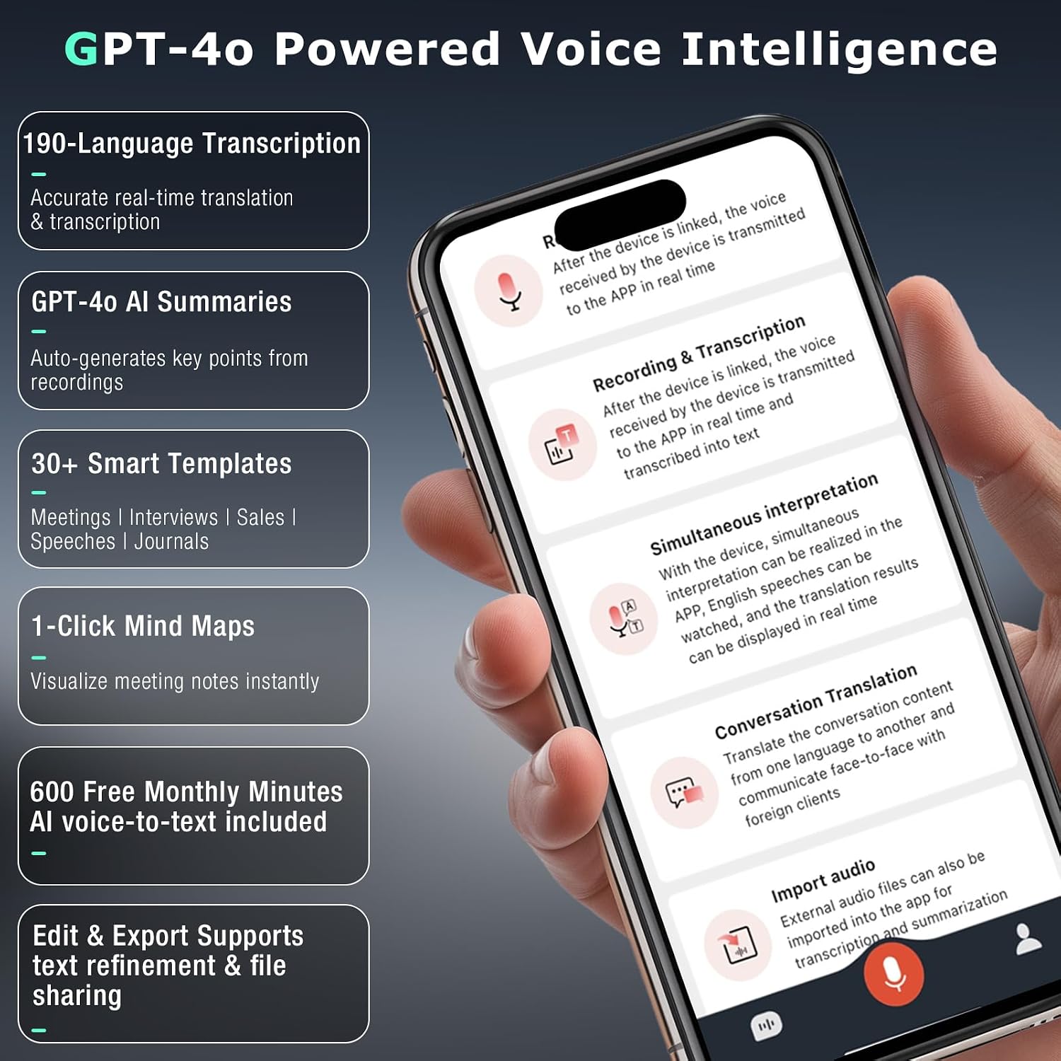 AI Voice Recorder, Audio Activated Recorder with P... - Image 6