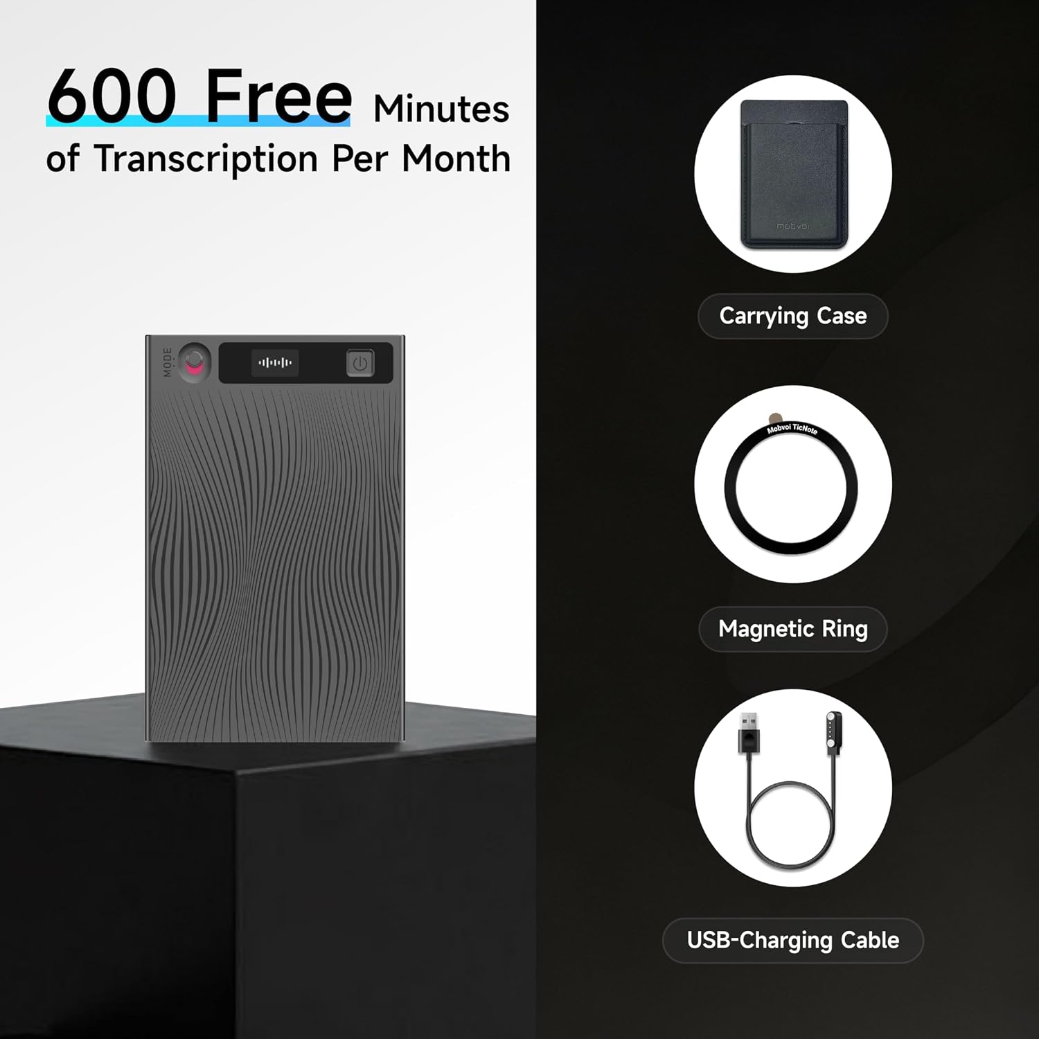 Mobvoi TicNote AI Voice Recorder, AI Transcription... - Image 5