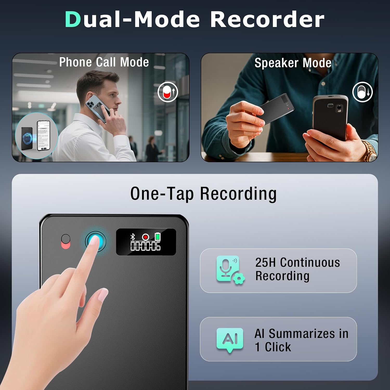 AI Voice Recorder, Audio Activated Recorder with P... - Image 4