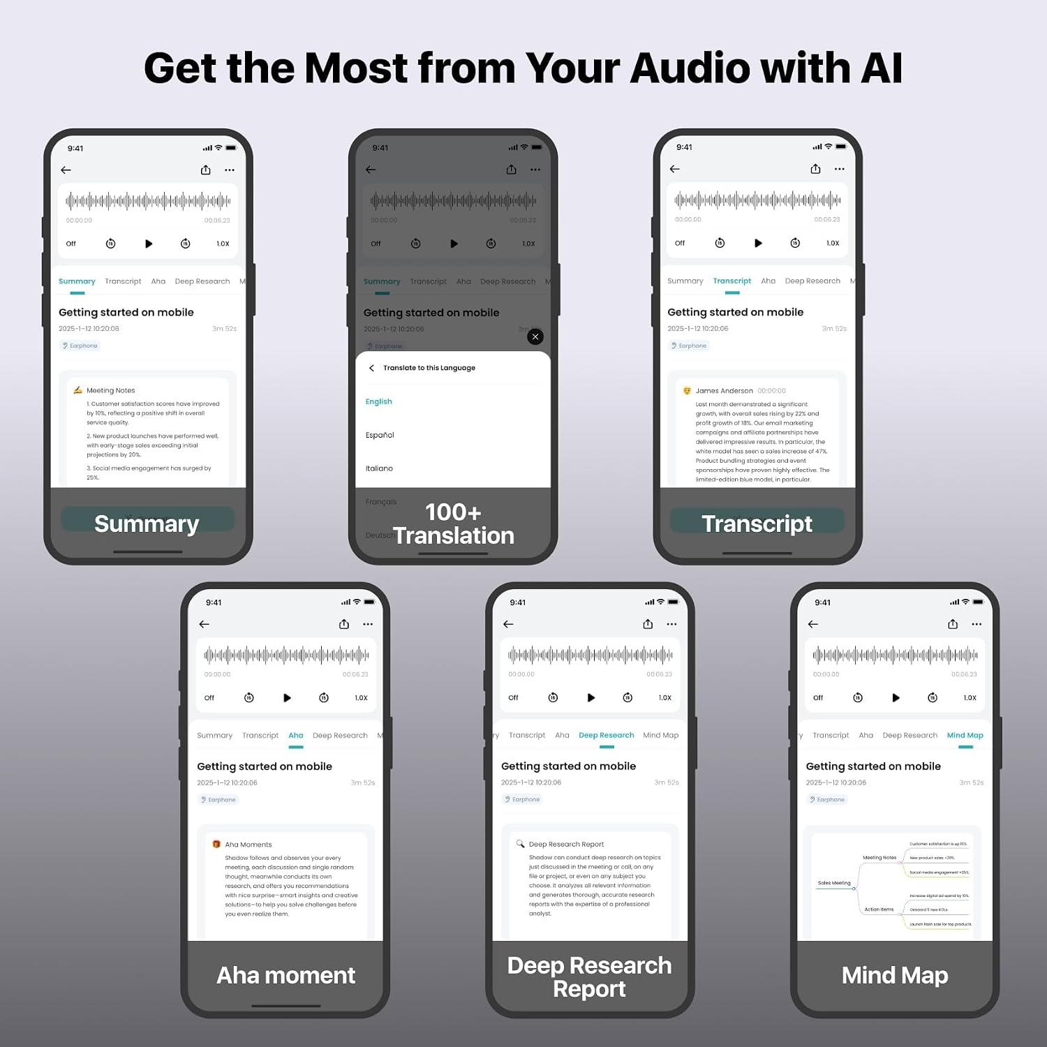 Mobvoi TicNote AI Voice Recorder, AI Transcription... - Image 4