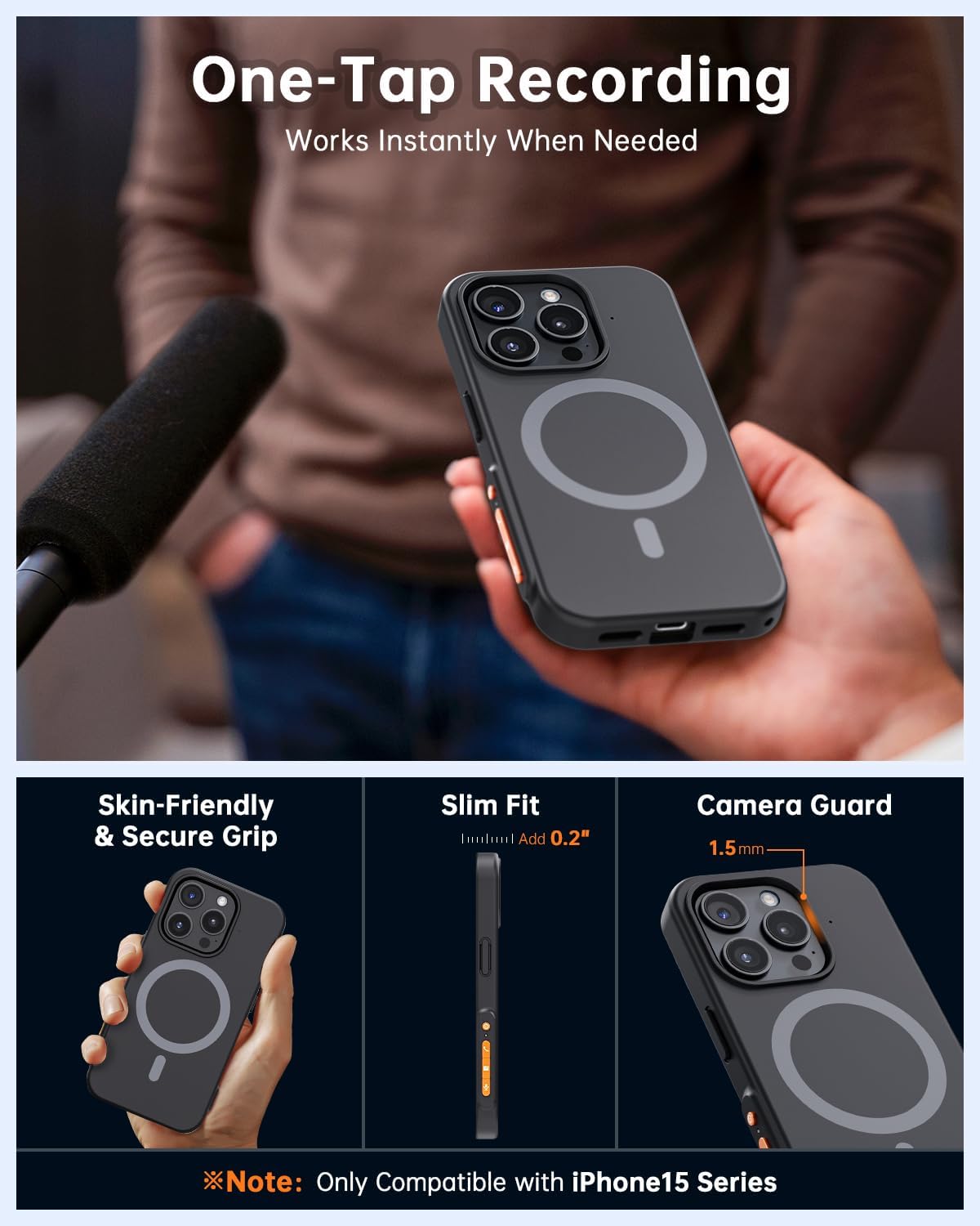 Yorlu AI Voice Recorder, AI Recorder Phone Case wi... - Image 6