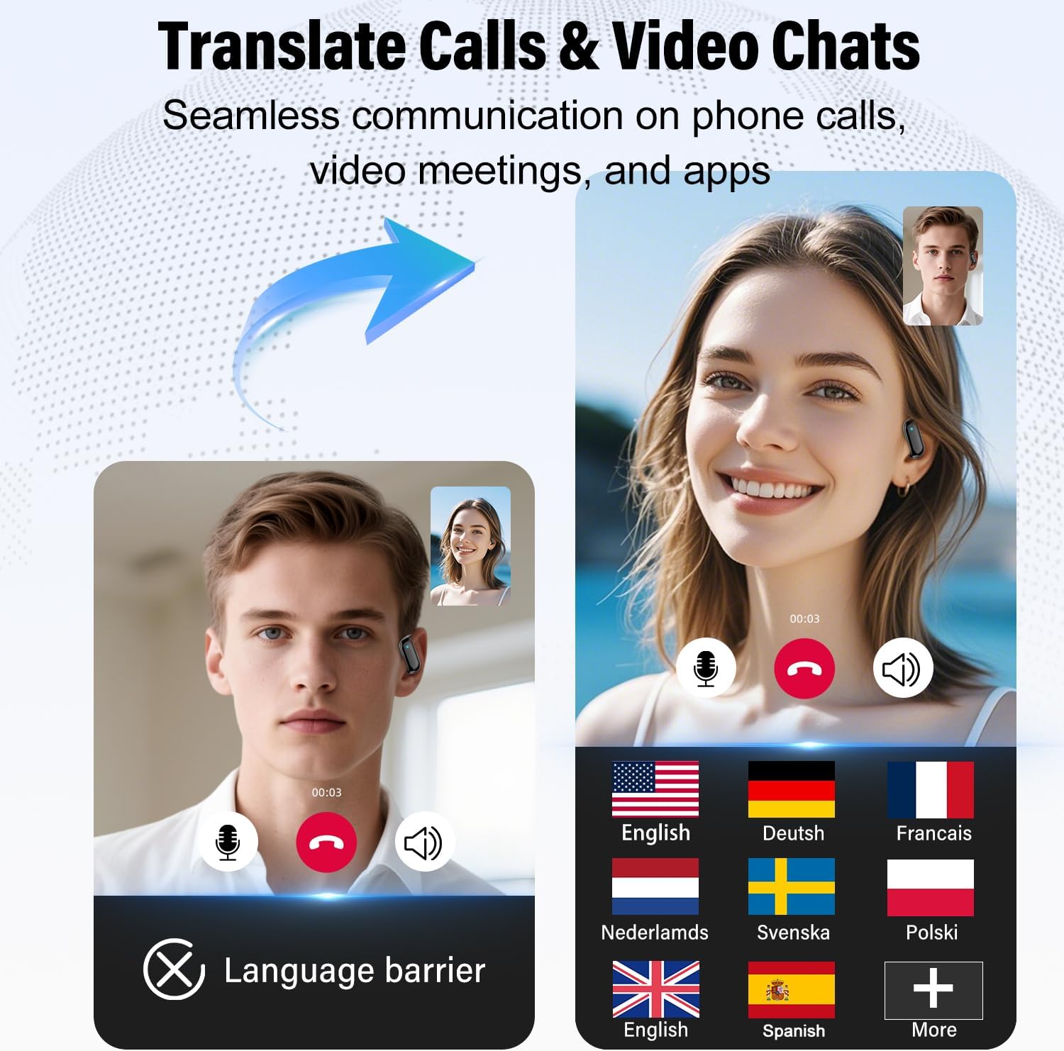 Ai Translation Earbuds Real Time,164 Languages Tra... - Image 5