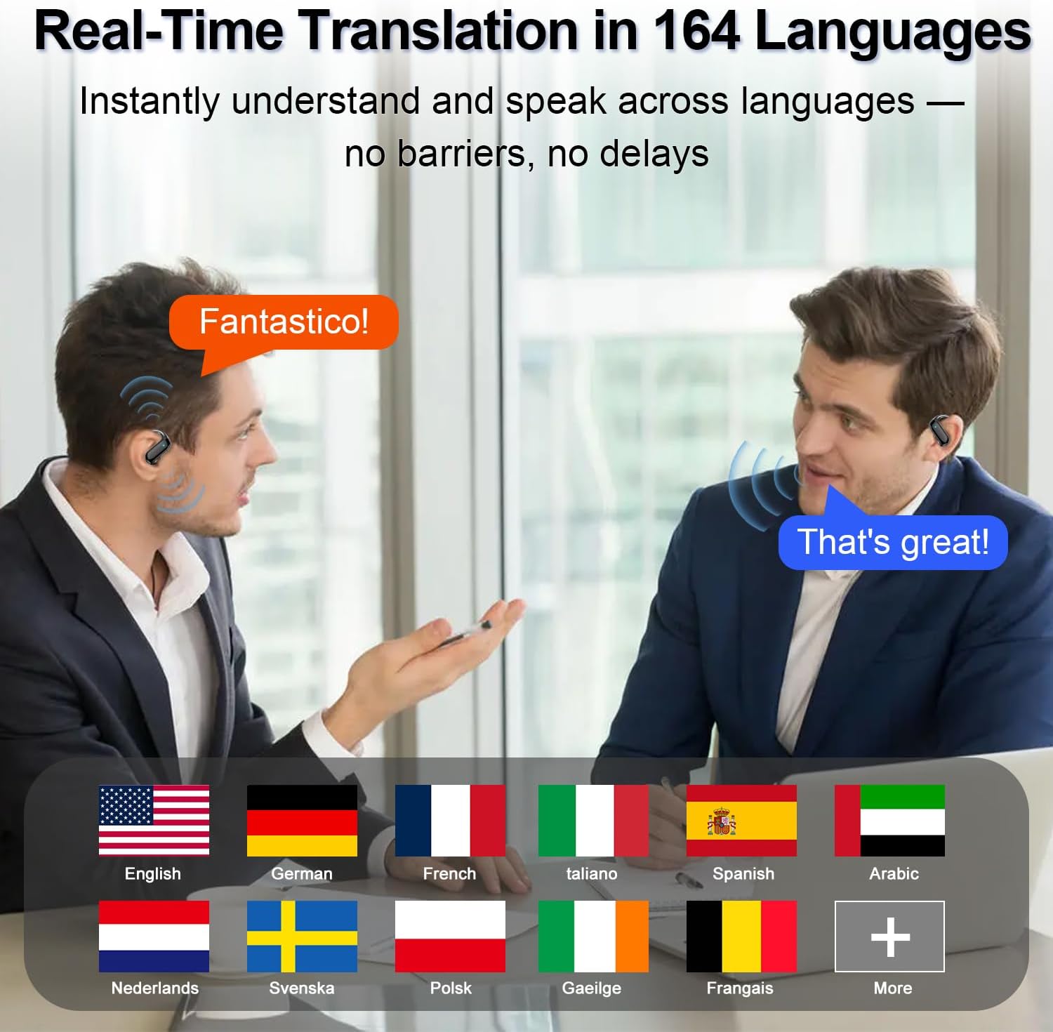 Ai Translation Earbuds Real Time,164 Languages Tra... - Image 3