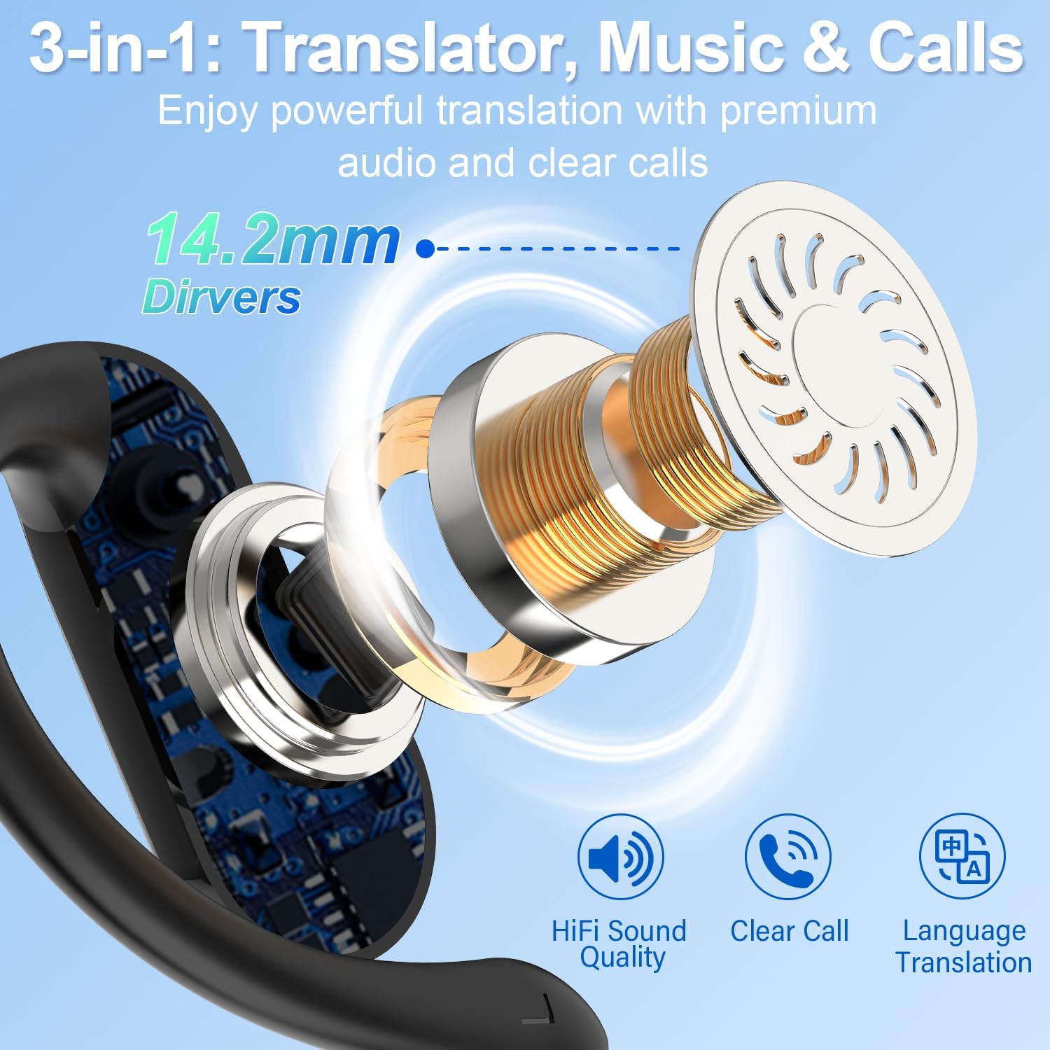 Ai Translation Earbuds Real Time,164 Languages Tra... - Image 6
