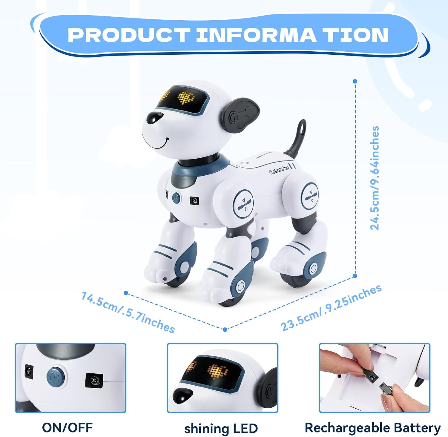 Remote Control Robot Dog Toys Interactive Realisti... - Image 3