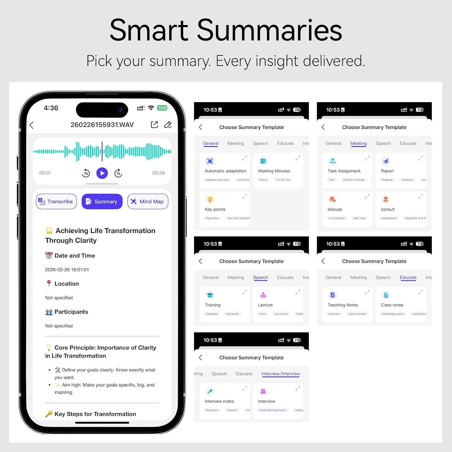 Ai Voice Recorder Transcription Summary & Mind Map... - Image 4