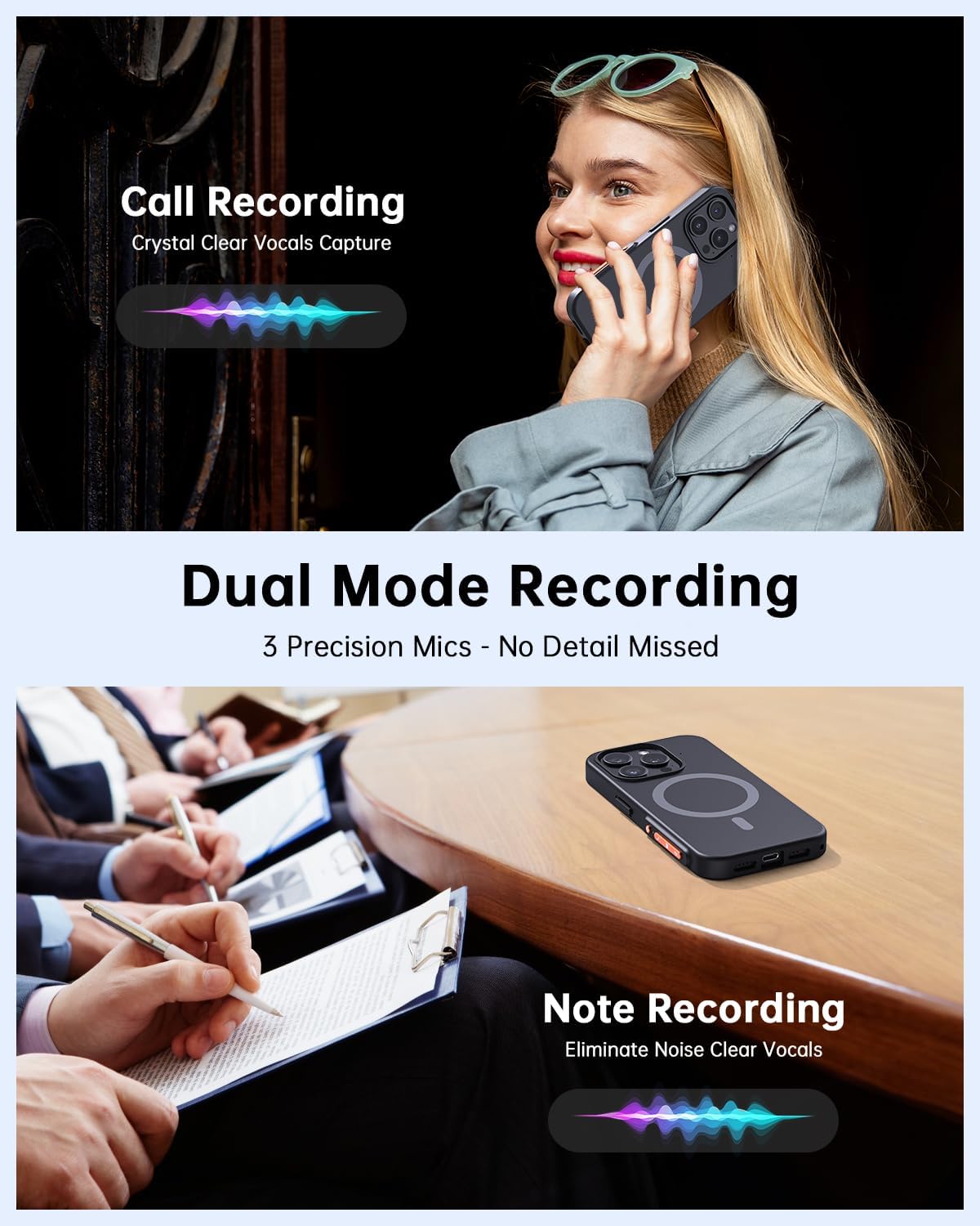 Yorlu AI Voice Recorder, AI Recorder Phone Case wi... - Image 4