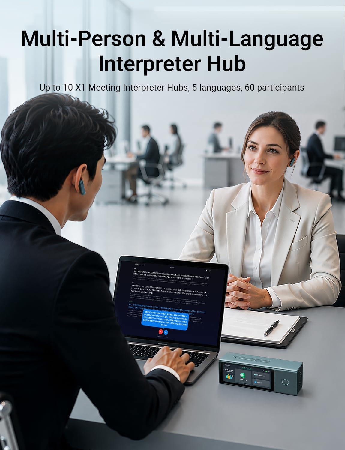 Timekettle X1 Meeting AI Translator Interpreter Hu... - Image 3