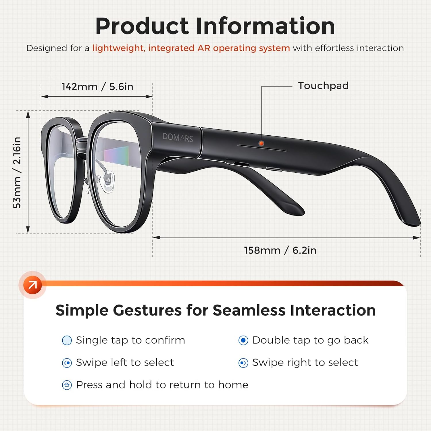Smart Glasses with AR Display, Invisible Telepromp... - Image 9