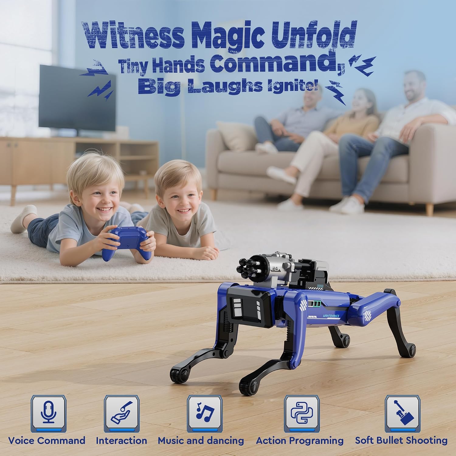 Robot Dog - Interactive STEM Toys with Voice & Rem... - Image 7
