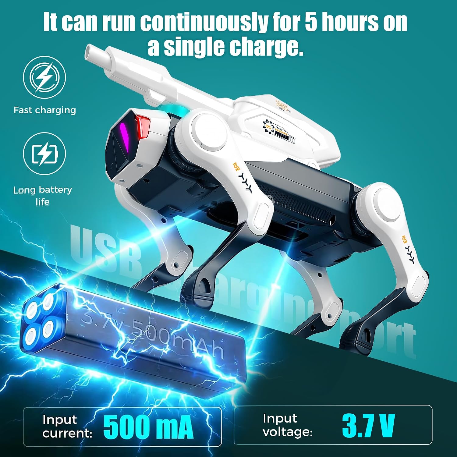 Robot Dog | Interactive Pet Smart Toy with Fun & C... - Image 6