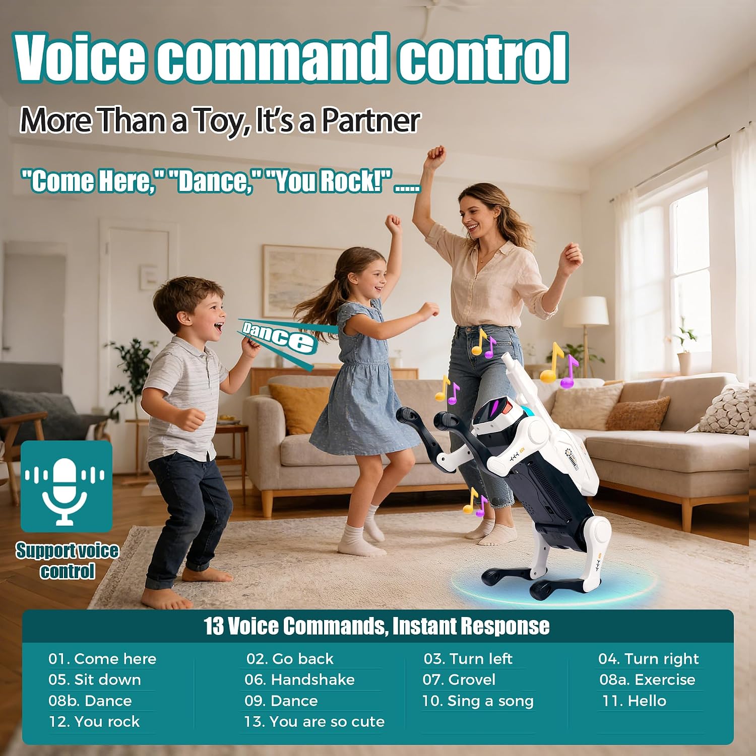 Robot Dog | Interactive Pet Smart Toy with Fun & C... - Image 8