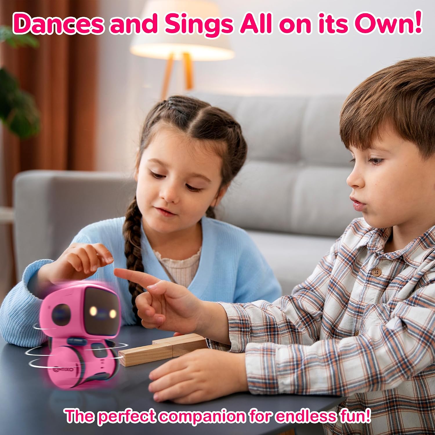 Contixo R1 Kids Robot Toy, Pink Interactive Smart ... - Image 5