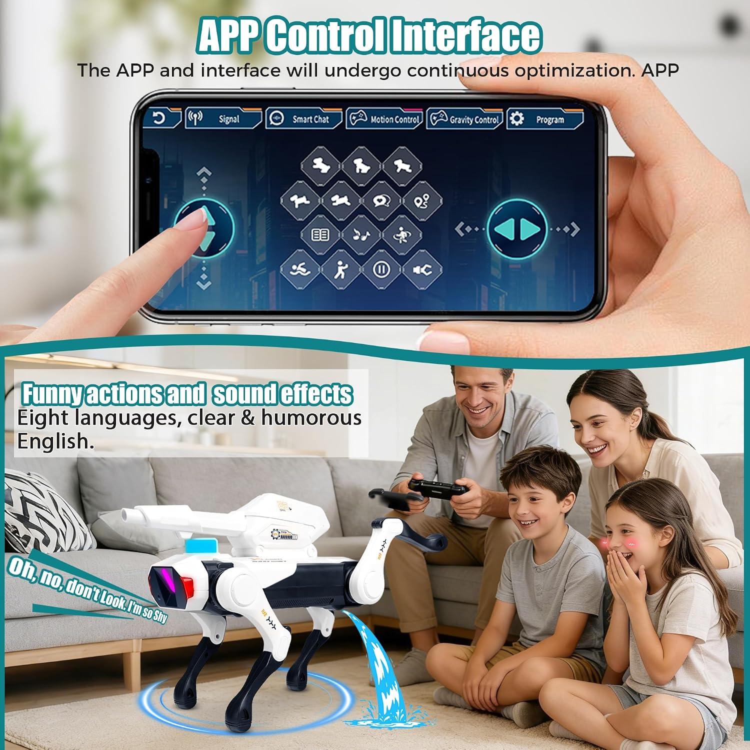 Robot Dog | Interactive Pet Smart Toy with Fun & C... - Image 5