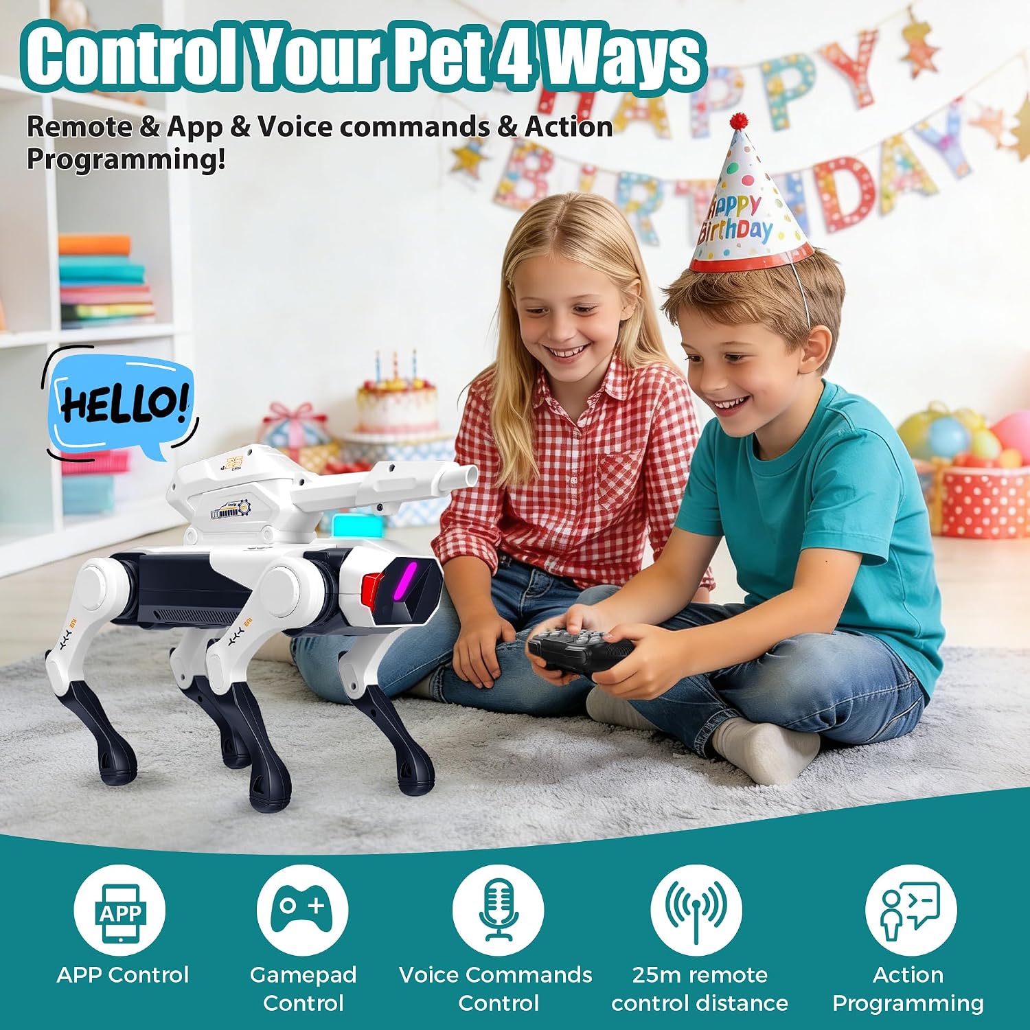 Robot Dog | Interactive Pet Smart Toy with Fun & C... - Image 3